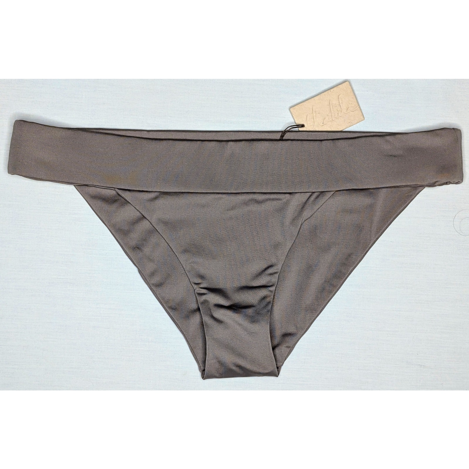 Thaikila Women's Swim Eden Bikini Set Taupe Brown Nwt Minimalist Luxe Swimsuit — image 5 of 8